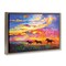 Stupell Industries Wild Horses at Sunset Framed Floater Canvas Wall Art Design by Leon Devenice